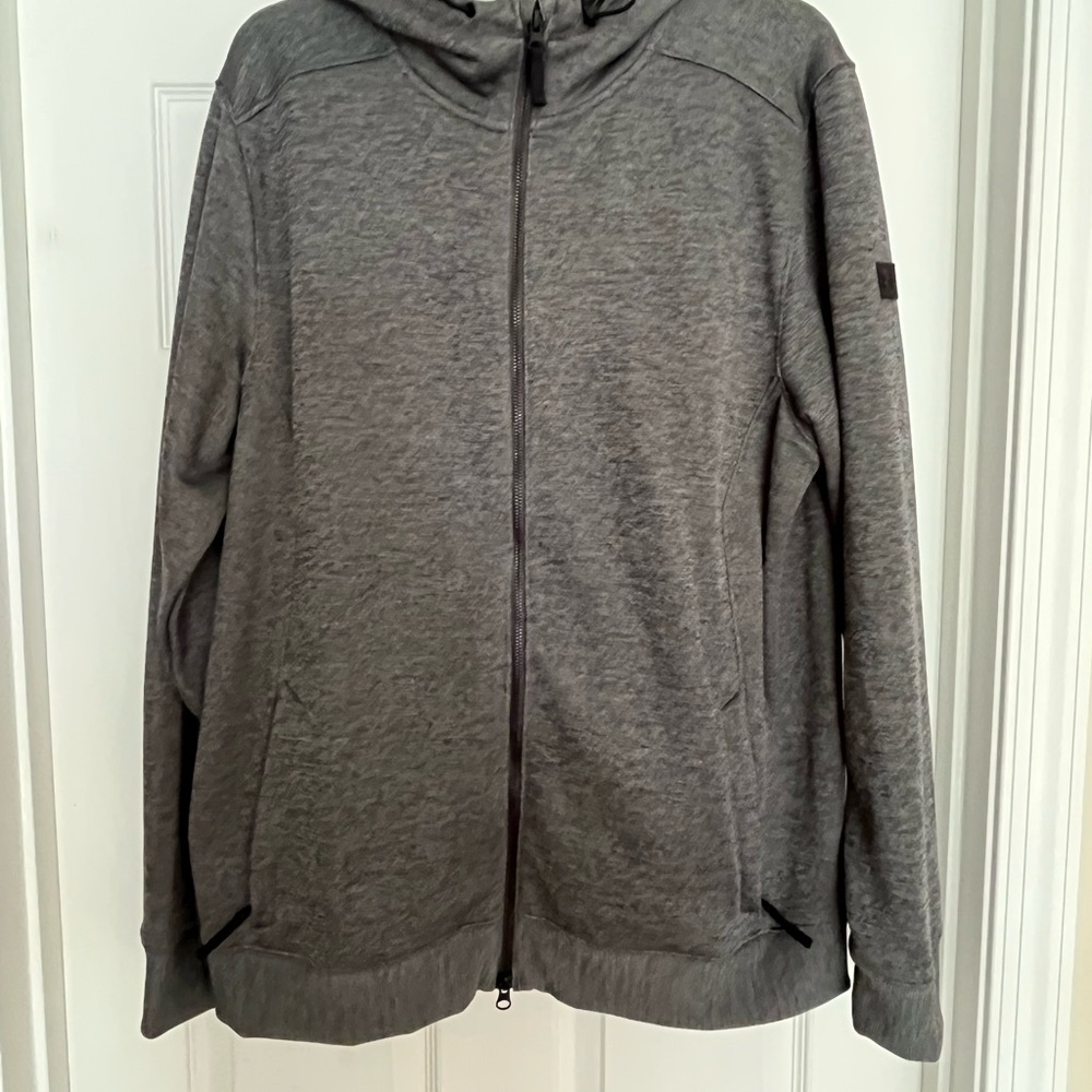LG Heather Gray Zip-Up Jacket